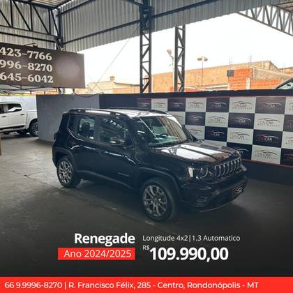 JEEP RENEGADE 1.3 T270 TURBO FLEX LONGITUDE AT6 JEEP RENEGADE 1.3 T270 TURBO FLEX LONGITUDE AT6